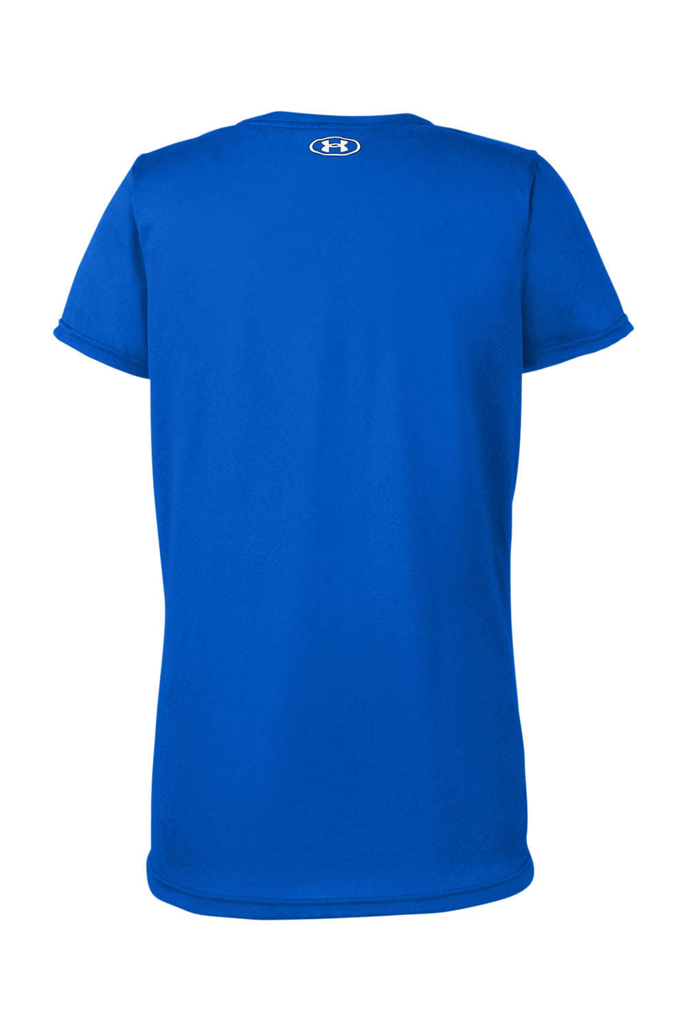 Under Armour 1376847 Womens Team Tech Moisture Wicking Short Sleeve Crewneck T-Shirt Royal Blue Flat Back