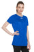 Under Armour 1376847 Womens Team Tech Moisture Wicking Short Sleeve Crewneck T-Shirt Royal Blue Model 3Q