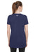 Under Armour 1376847 Womens Team Tech Moisture Wicking Short Sleeve Crewneck T-Shirt Midnight Navy Blue Model Back