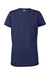 Under Armour 1376847 Womens Team Tech Moisture Wicking Short Sleeve Crewneck T-Shirt Midnight Navy Blue Flat Back