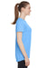 Under Armour 1376847 Womens Team Tech Moisture Wicking Short Sleeve Crewneck T-Shirt Carolina Blue Model Side