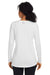 Under Armour 1376852 Womens Team Tech Moisture Wicking Long Sleeve Crewneck T-Shirt White Model Back