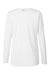 Under Armour 1376852 Womens Team Tech Moisture Wicking Long Sleeve Crewneck T-Shirt White Flat Back