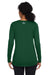 Under Armour 1376852 Womens Team Tech Moisture Wicking Long Sleeve Crewneck T-Shirt Forest Green Model Back