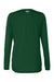 Under Armour 1376852 Womens Team Tech Moisture Wicking Long Sleeve Crewneck T-Shirt Forest Green Flat Back