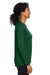 Under Armour 1376852 Womens Team Tech Moisture Wicking Long Sleeve Crewneck T-Shirt Forest Green Model Side