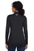 Under Armour 1376862 Womens Team Tech Moisture Wicking 1/4 Zip Sweatshirt Black Model Back