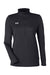 Under Armour 1376862 Womens Team Tech Moisture Wicking 1/4 Zip Sweatshirt Black Flat Front