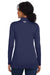 Under Armour 1376862 Womens Team Tech Moisture Wicking 1/4 Zip Sweatshirt Midnight Navy Blue Model Back