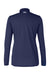 Under Armour 1376862 Womens Team Tech Moisture Wicking 1/4 Zip Sweatshirt Midnight Navy Blue Flat Back