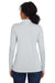 Under Armour 1376862 Womens Team Tech Moisture Wicking 1/4 Zip Sweatshirt Mod Grey Model Back
