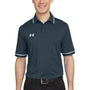 Under Armour Mens Teams Performance Moisture Wicking Short Sleeve Polo Shirt - Stealth Grey - NEW