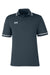 Under Armour 1376904 Mens Teams Performance Moisture Wicking Short Sleeve Polo Shirt Stealth Grey Flat Front