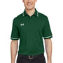 Under Armour Mens Teams Performance Moisture Wicking Short Sleeve Polo Shirt - Forest Green