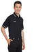 Under Armour 1376904 Mens Teams Performance Moisture Wicking Short Sleeve Polo Shirt Black Model 3Q