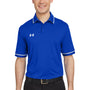 Under Armour Mens Teams Performance Moisture Wicking Short Sleeve Polo Shirt - Royal Blue - NEW
