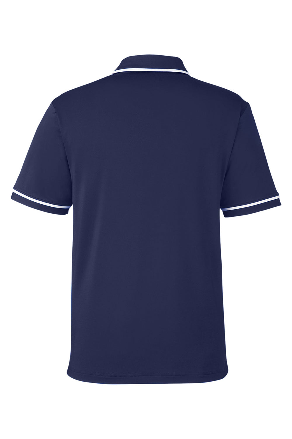 Under Armour 1376904 Mens Teams Performance Moisture Wicking Short Sleeve Polo Shirt Midnight Navy Blue Flat Back
