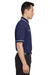 Under Armour 1376904 Mens Teams Performance Moisture Wicking Short Sleeve Polo Shirt Midnight Navy Blue Model Side
