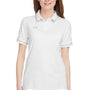 Under Armour Womens Teams Performance Moisture Wicking Short Sleeve Polo Shirt - White