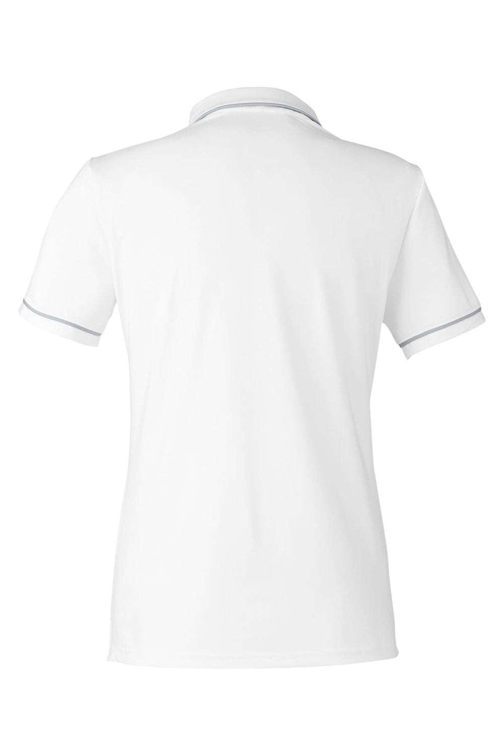 Under Armour 1376905 Womens Teams Performance Moisture Wicking Short Sleeve Polo Shirt White Flat Back