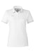 Under Armour 1376905 Womens Teams Performance Moisture Wicking Short Sleeve Polo Shirt White Flat Front