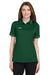 Under Armour 1376905 Womens Teams Performance Moisture Wicking Short Sleeve Polo Shirt Forest Green Model Front