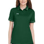Under Armour Womens Teams Performance Moisture Wicking Short Sleeve Polo Shirt - Forest Green