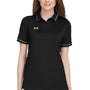 Under Armour Womens Teams Performance Moisture Wicking Short Sleeve Polo Shirt - Black