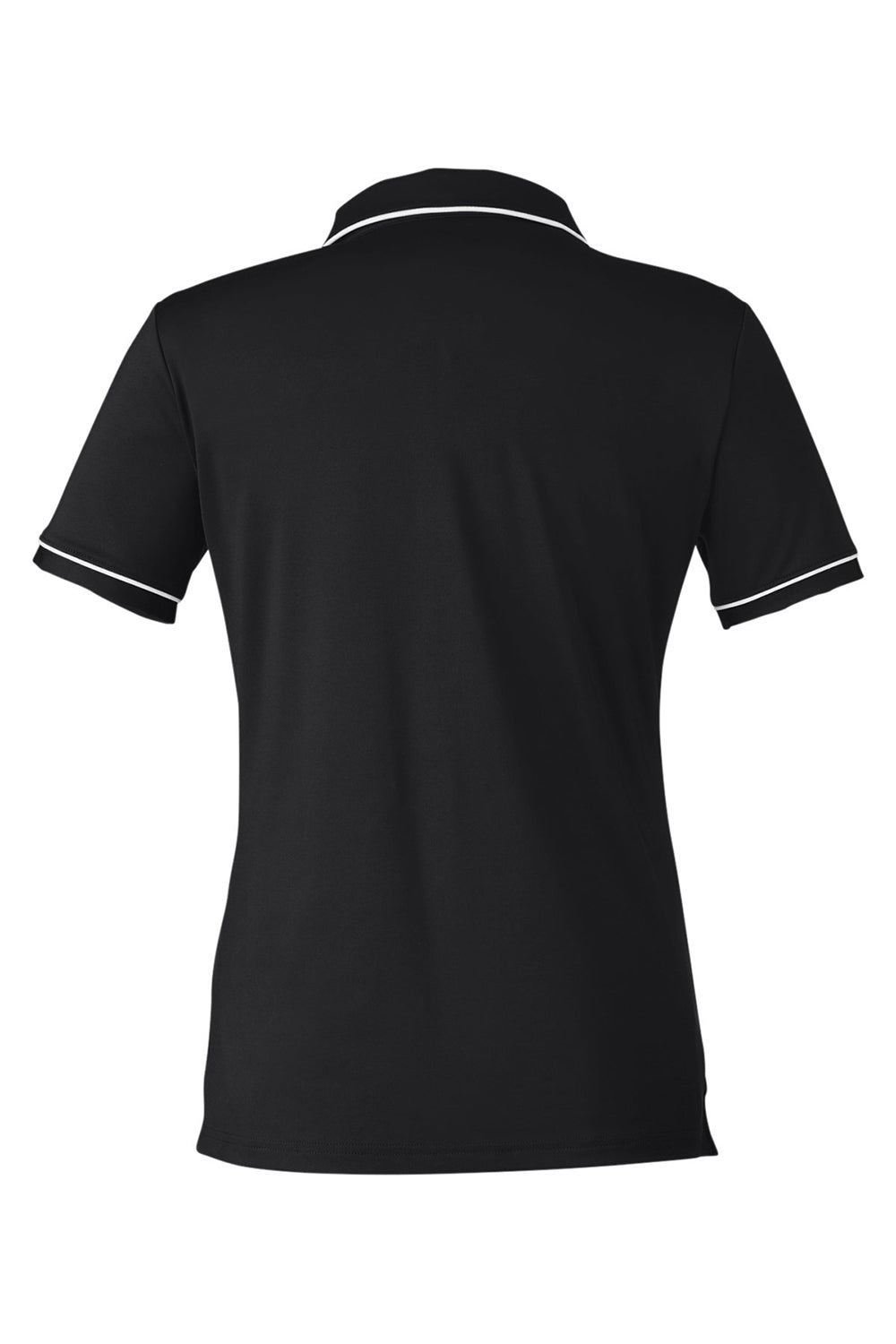 Under Armour 1376905 Womens Teams Performance Moisture Wicking Short Sleeve Polo Shirt Black Flat Back