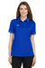 Under Armour 1376905 Womens Teams Performance Moisture Wicking Short Sleeve Polo Shirt Royal Blue Model Front