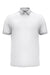 Under Armour 1376907 Mens Trophy Level Moisture Wicking Short Sleeve Polo Shirt White/Mod Grey Flat Front