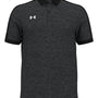 Under Armour Mens Trophy Level Moisture Wicking Short Sleeve Polo Shirt - Black
