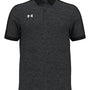 Under Armour Mens Trophy Level Moisture Wicking Short Sleeve Polo Shirt - Black - NEW