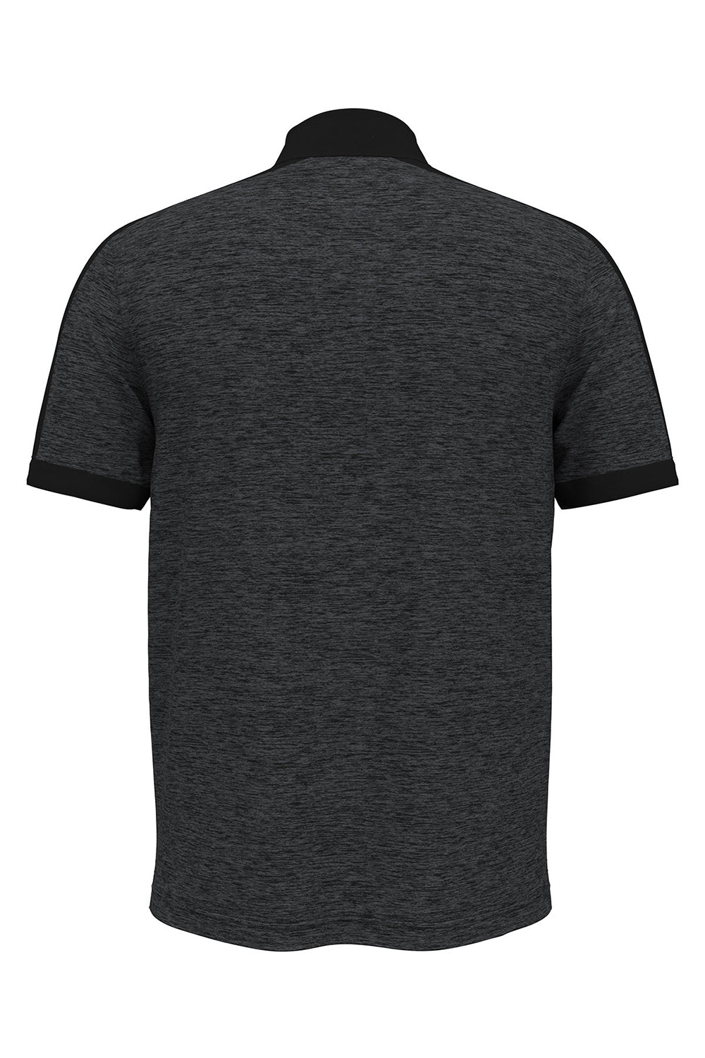 Under Armour 1376907 Mens Trophy Level Moisture Wicking Short Sleeve Polo Shirt Black Flat Back