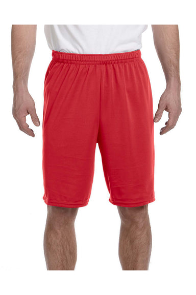 Augusta Sportswear 1420 Mens Training Shorts Red Model Front