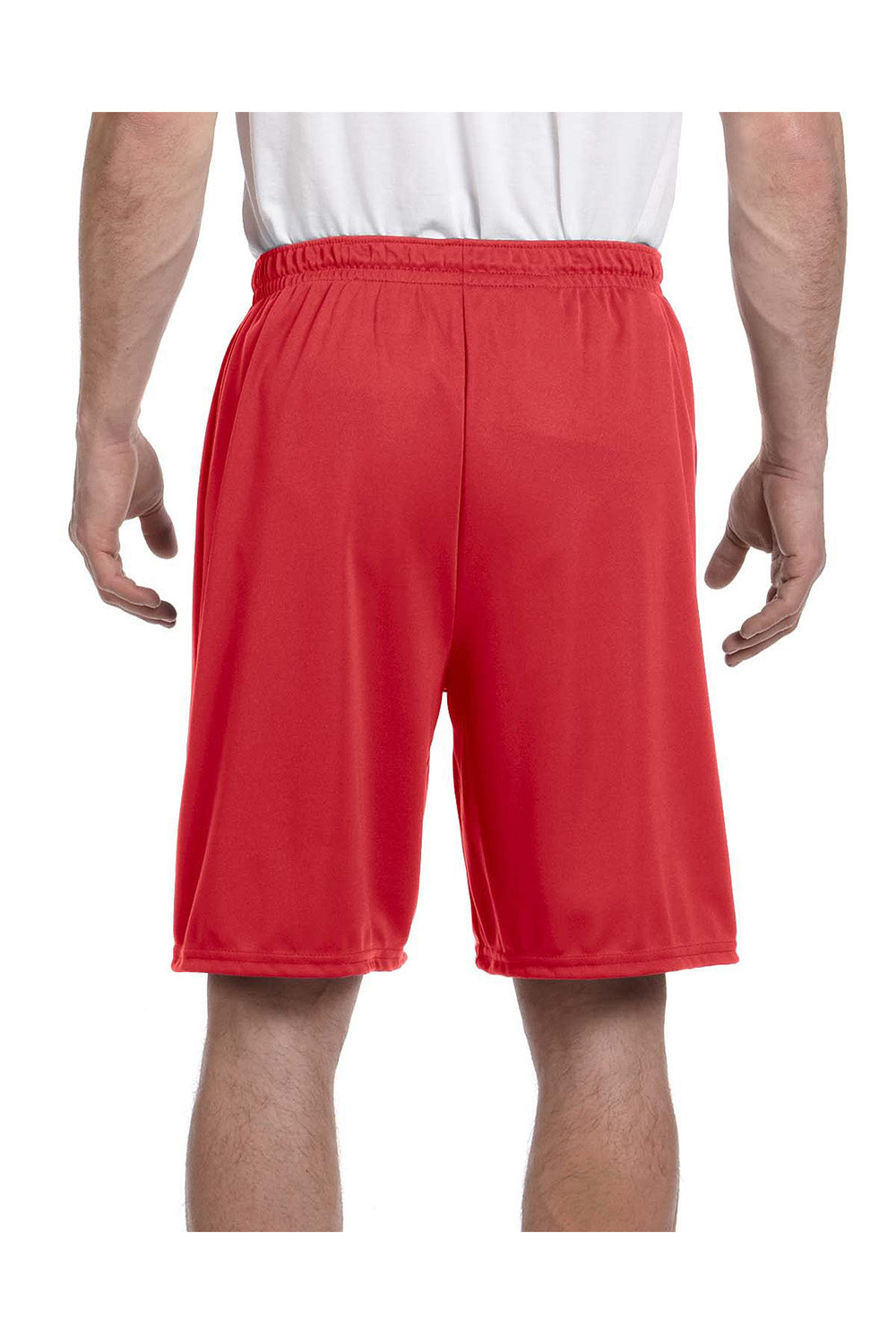 Augusta Sportswear 1420 Mens Training Shorts Red Model Back