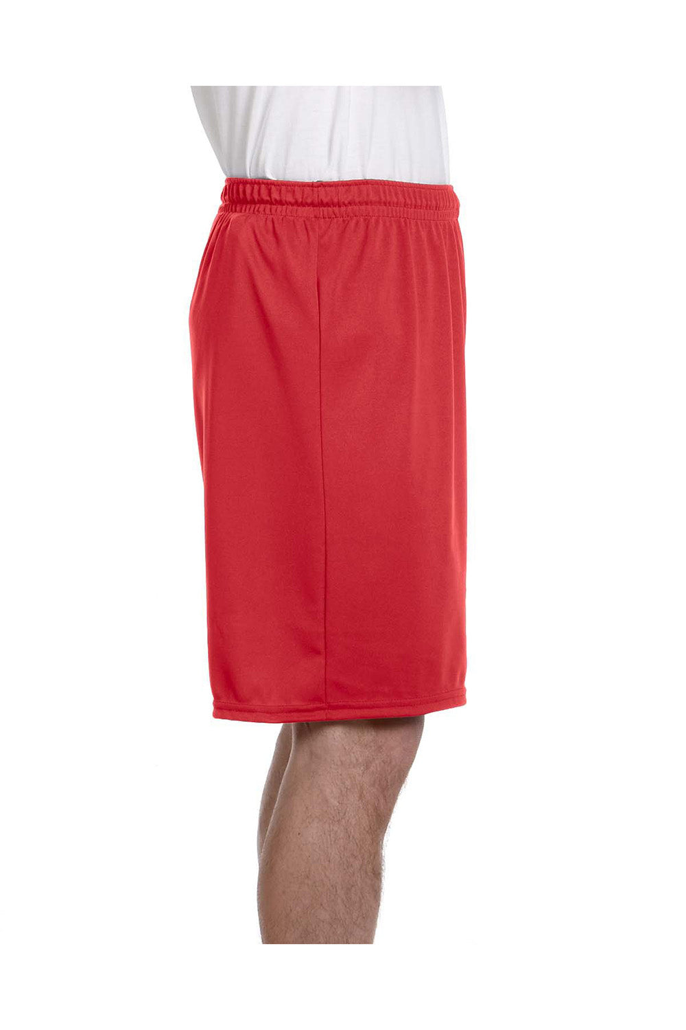 Augusta Sportswear 1420 Mens Training Shorts Red Model Side