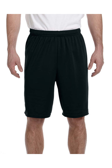 Augusta Sportswear 1420 Mens Training Shorts Black Model Front