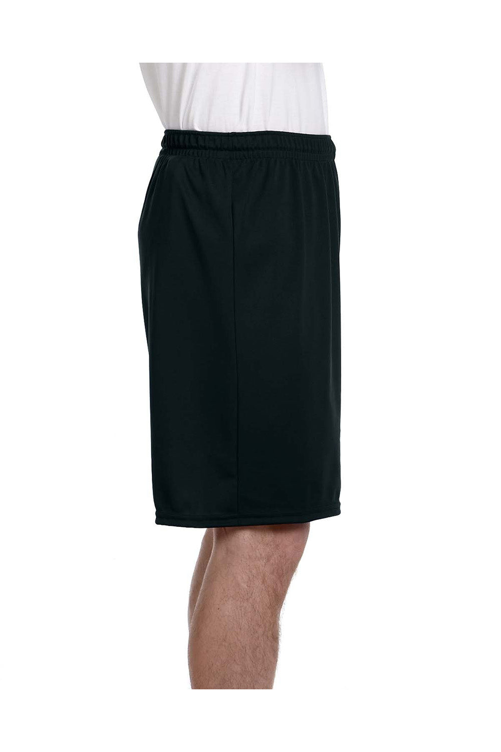 Augusta Sportswear 1420 Mens Training Shorts Black Model Side