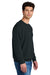 Comfort Colors 1466 Mens Garment Dyed Fleece Crewneck Sweatshirt Black Model Side