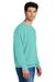 Comfort Colors 1466 Mens Garment Dyed Fleece Crewneck Sweatshirt Chalky Mint Green Model Side