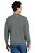 Comfort Colors 1466 Mens Garment Dyed Fleece Crewneck Sweatshirt Grey Model Back