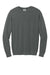 Comfort Colors 1466 Mens Garment Dyed Fleece Crewneck Sweatshirt Pepper Grey Flat Front