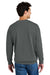 Comfort Colors 1466 Mens Garment Dyed Fleece Crewneck Sweatshirt Pepper Grey Model Back