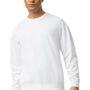 Comfort Colors Mens Garment Dyed Fleece Crewneck Sweatshirt - White - NEW