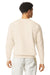 Comfort Colors 1466 Mens Garment Dyed Fleece Crewneck Sweatshirt Ivory Model Back