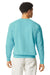 Comfort Colors 1466 Mens Garment Dyed Fleece Crewneck Sweatshirt Chalky Mint Green Model Back