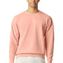 Comfort Colors Mens Garment Dyed Fleece Crewneck Sweatshirt - Peachy - NEW