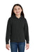 Comfort Colors 1467Y Youth Hooded Sweatshirt Hoodie Black Model Front