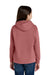 Comfort Colors 1467Y Youth Hooded Sweatshirt Hoodie Crimson Red Model Back